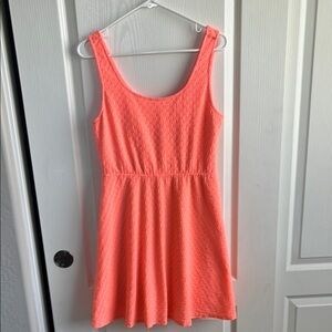 Mossimo Supply Co. Vibrant Coral Textured Top